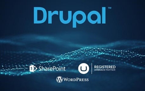 Image with Drupal, SharePoint, Registered Umbraco Partner, and WordPress logos
